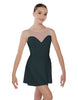 Solid Lycra Mesh Sweetheart Dress