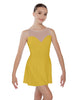 Solid Lycra Mesh Sweetheart Dress