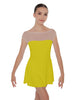 Solid Lycra Mesh Boatneck Dress