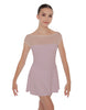 Solid Lycra Mesh Boatneck Dress
