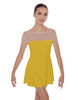 Solid Lycra Mesh Boatneck Dress