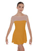 Solid Lycra Mesh Boatneck Dress
