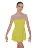 Solid Lycra Mesh Boatneck Dress