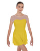 Solid Lycra Mesh Sweetheart with Cap Sleeve Dress