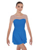 Solid Lycra Mesh Sweetheart with Cap Sleeve Dress
