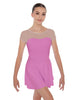 Solid Lycra Mesh Sweetheart with Cap Sleeve Dress