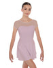 Solid Lycra Mesh Sweetheart with Cap Sleeve Dress