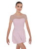 Solid Lycra Mesh Sweetheart with Cap Sleeve Dress