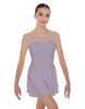 Solid Lycra Mesh Sweetheart with Cap Sleeve Dress