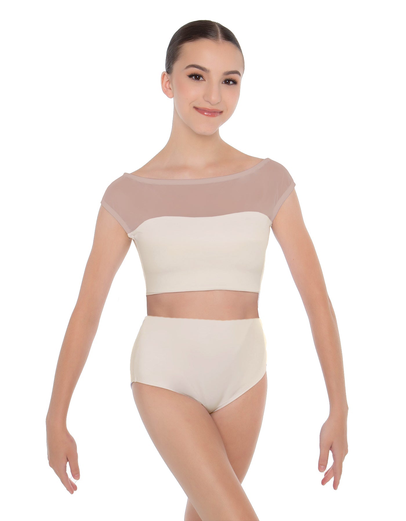 Solid Lycra Posh Crop Top