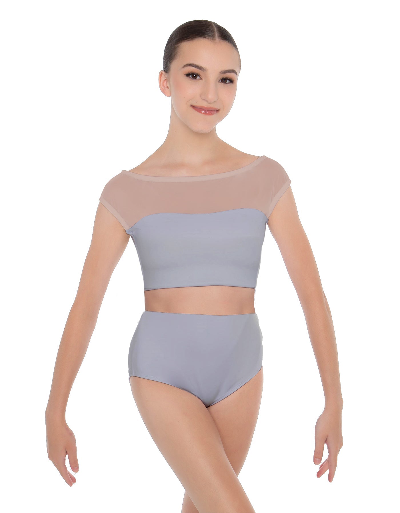 Solid Lycra Posh Crop Top