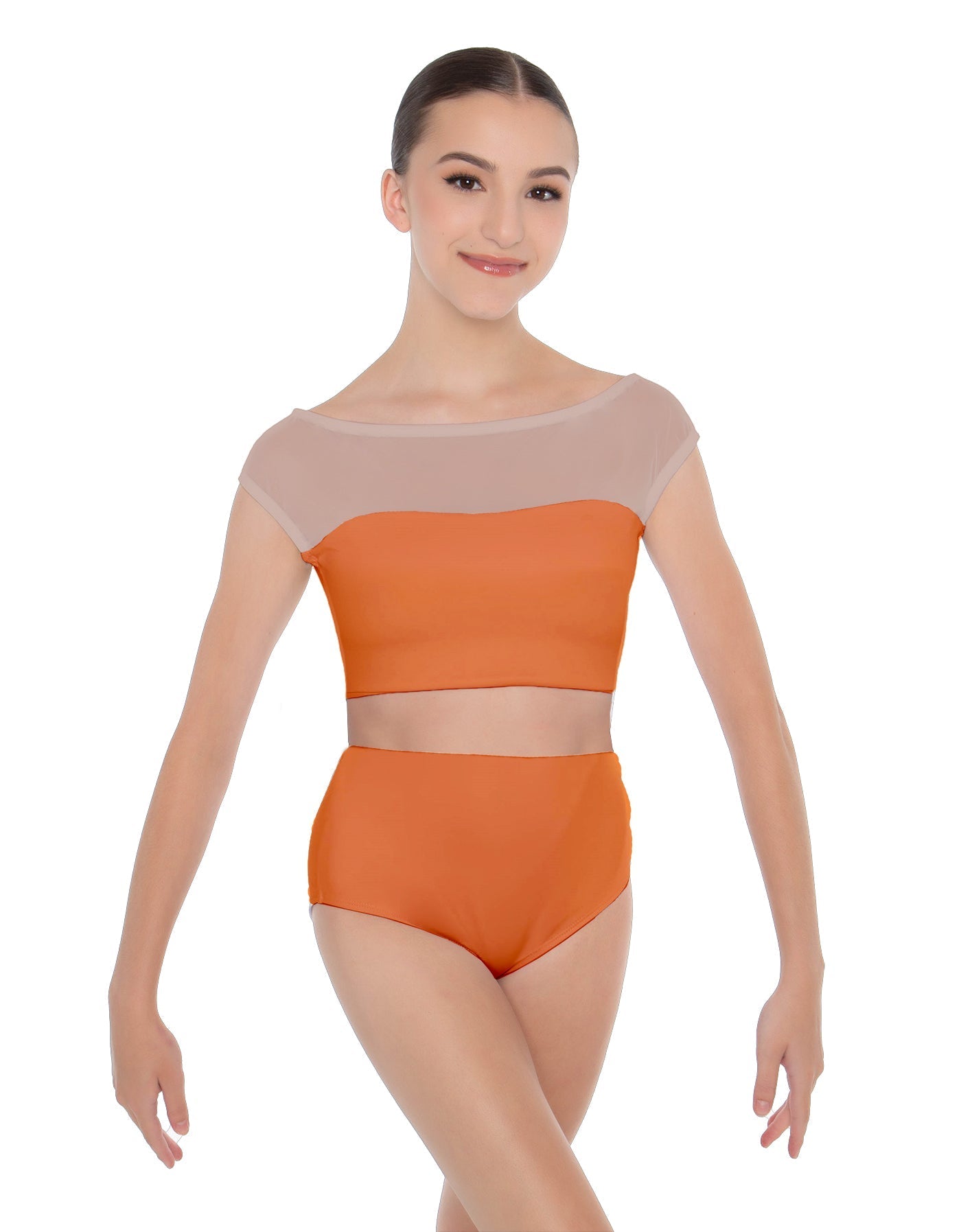 Solid Lycra Posh Crop Top