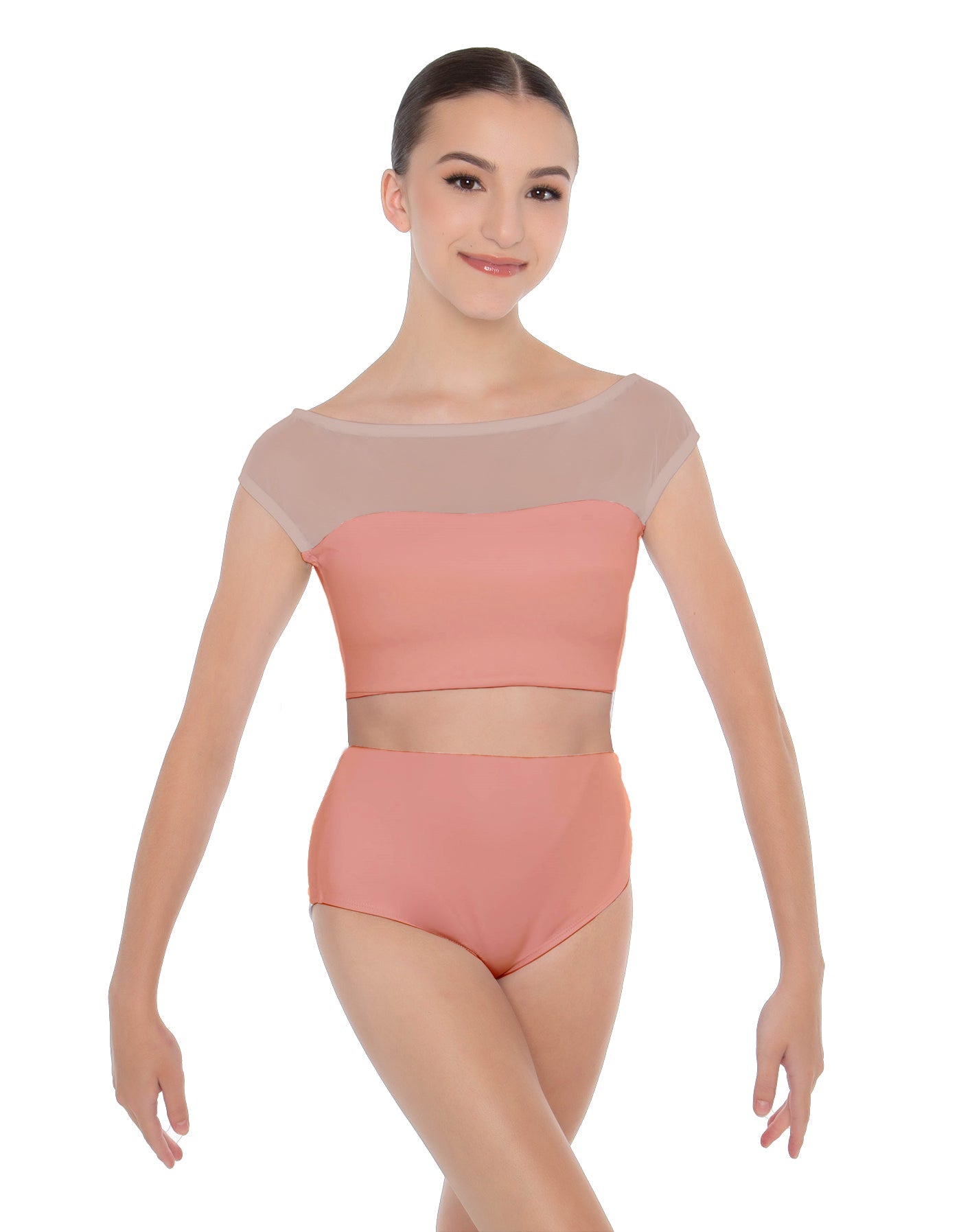 Solid Lycra Posh Crop Top