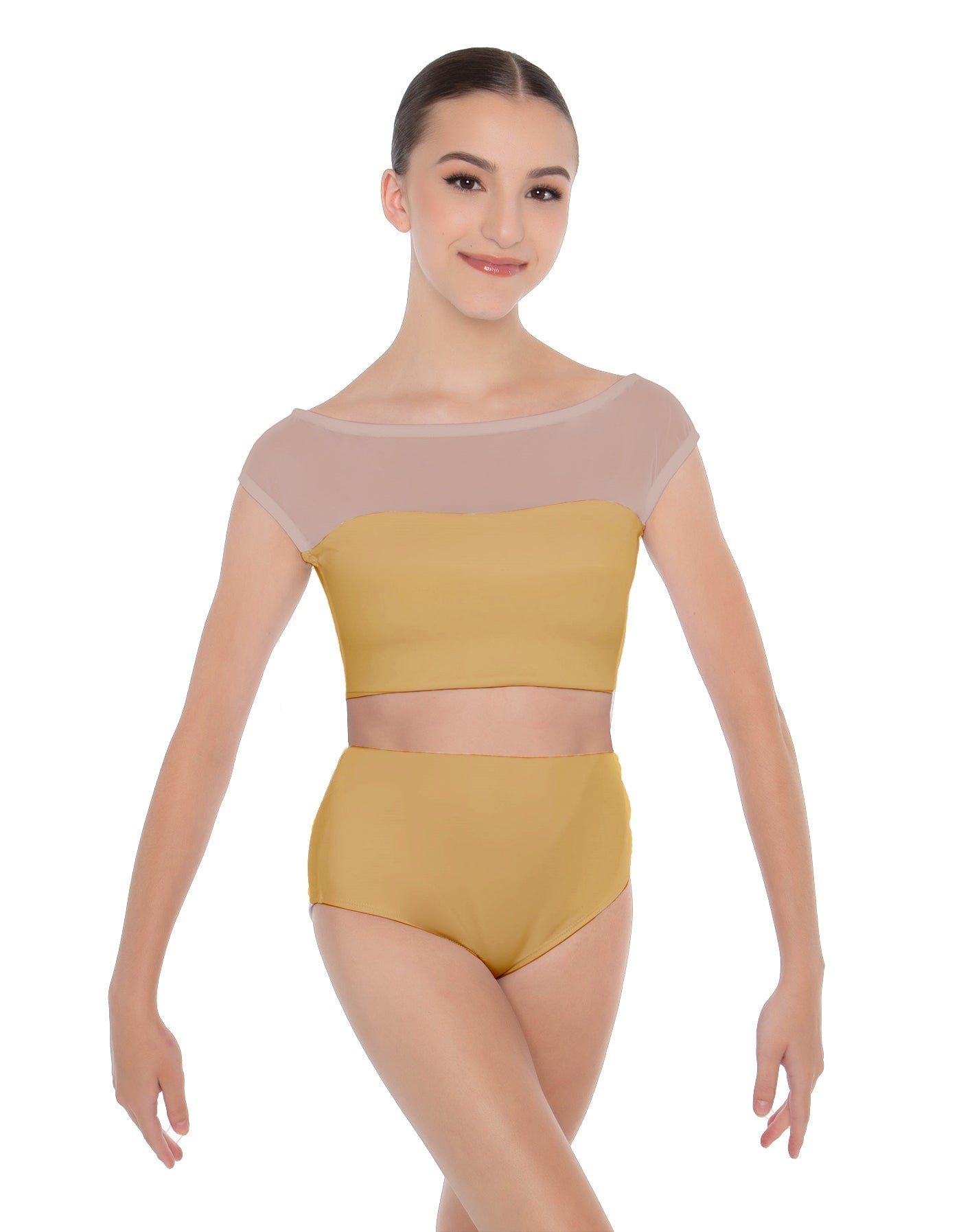 Solid Lycra Posh Crop Top