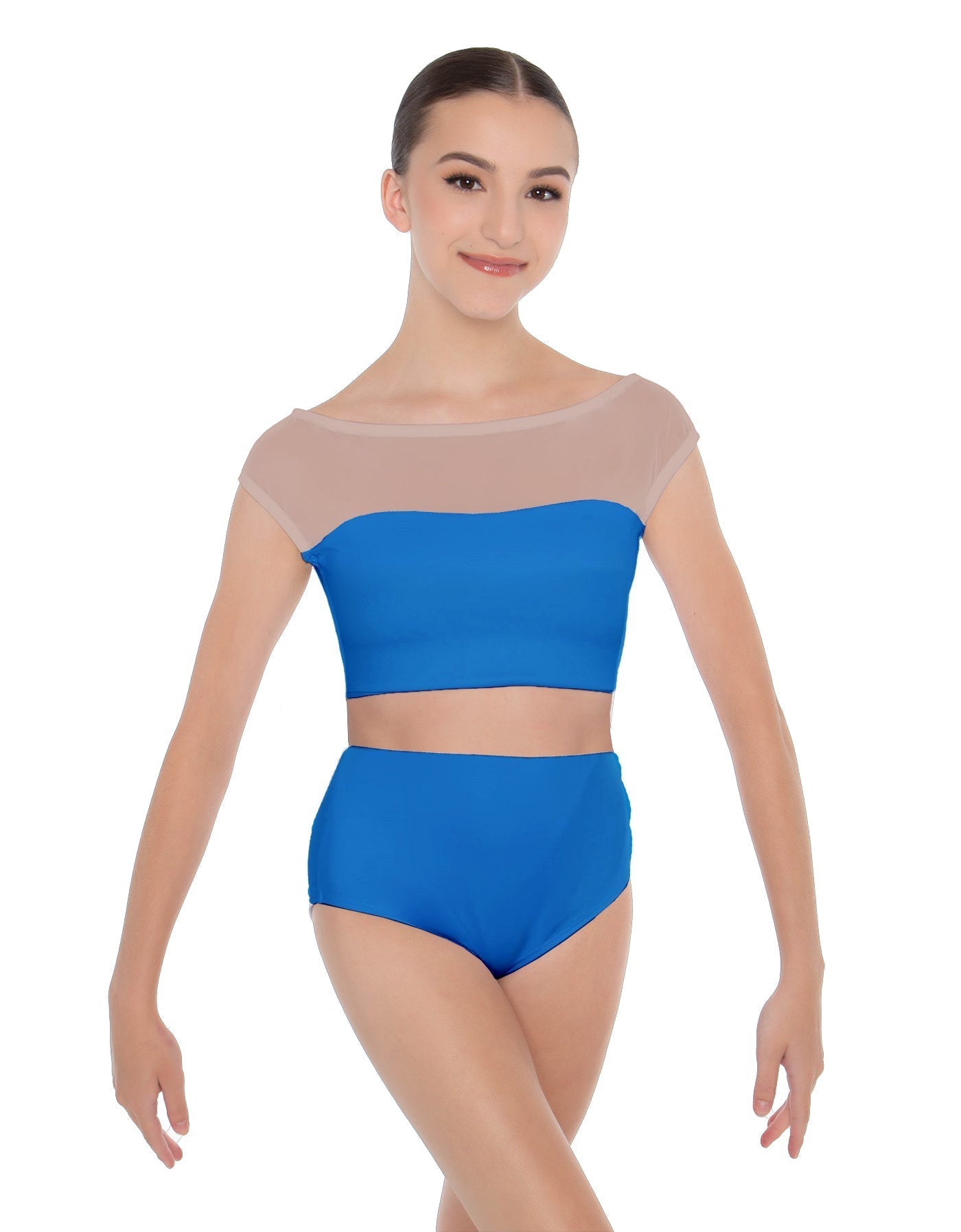 Solid Lycra Posh Crop Top