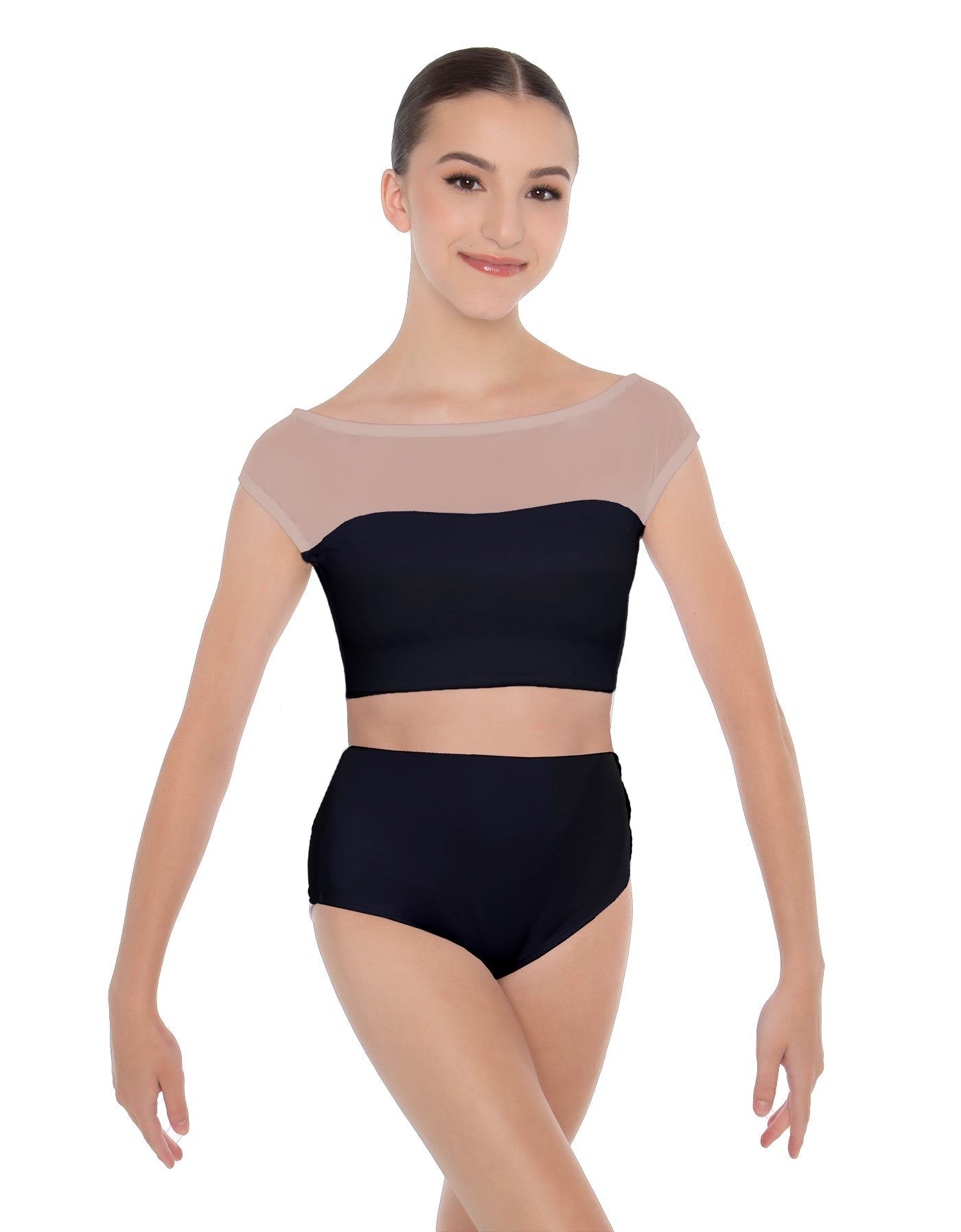 Solid Lycra Posh Crop Top