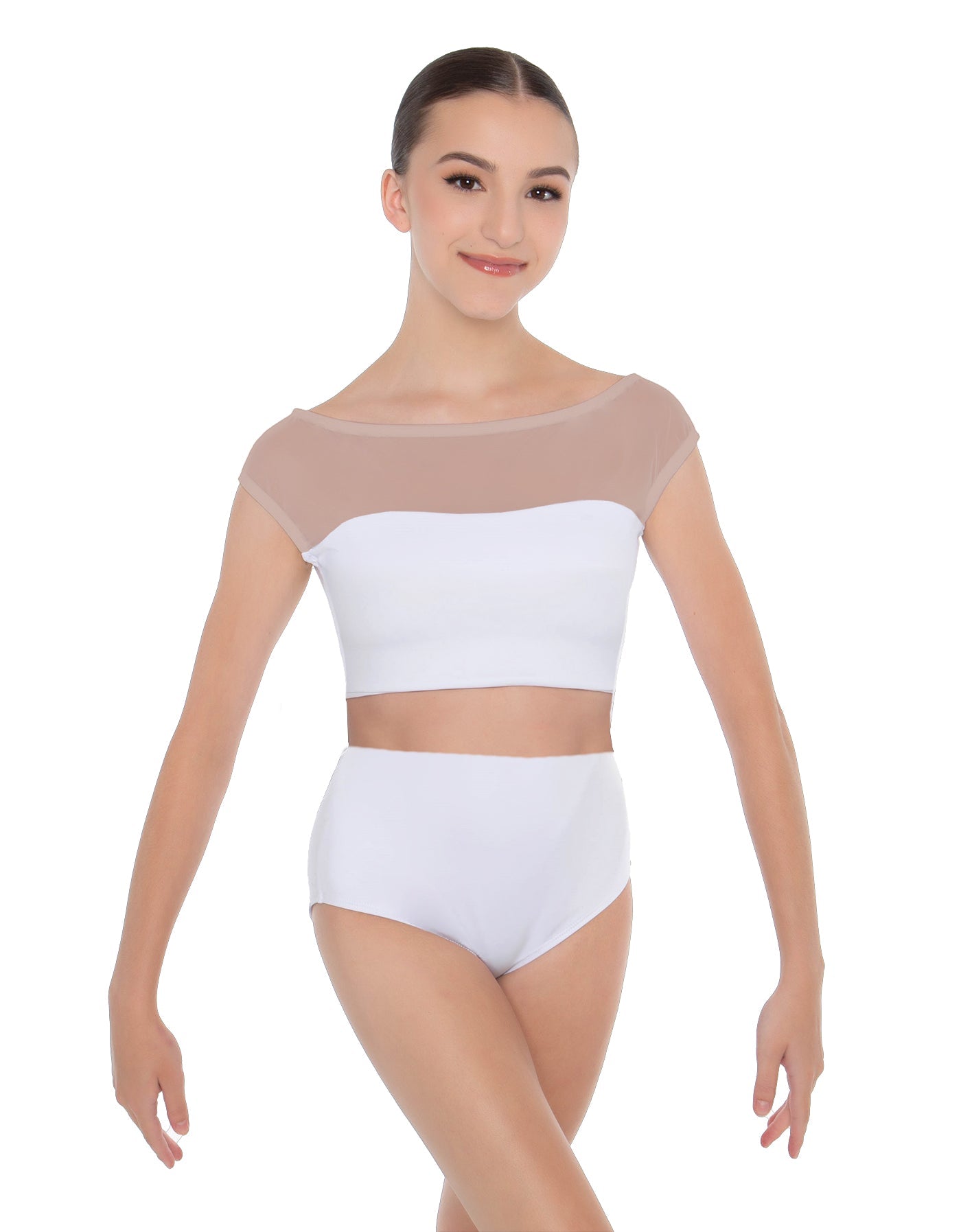 Solid Lycra Posh Crop Top