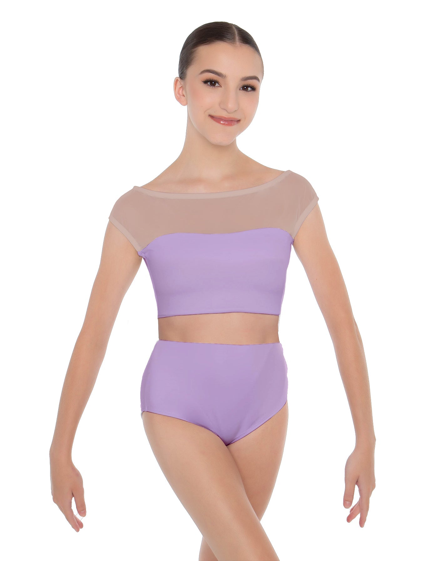 Solid Lycra Posh Crop Top