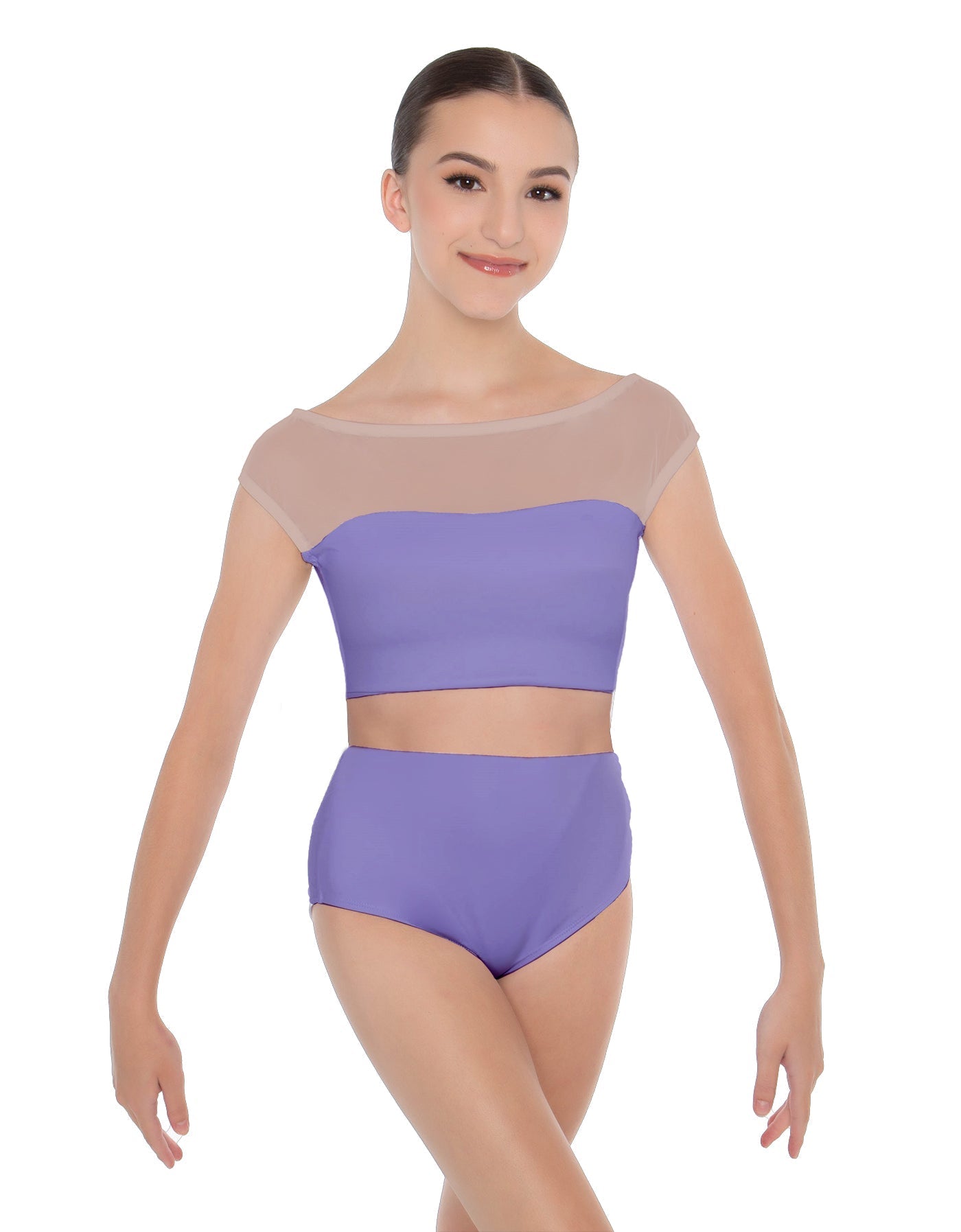Solid Lycra Posh Crop Top
