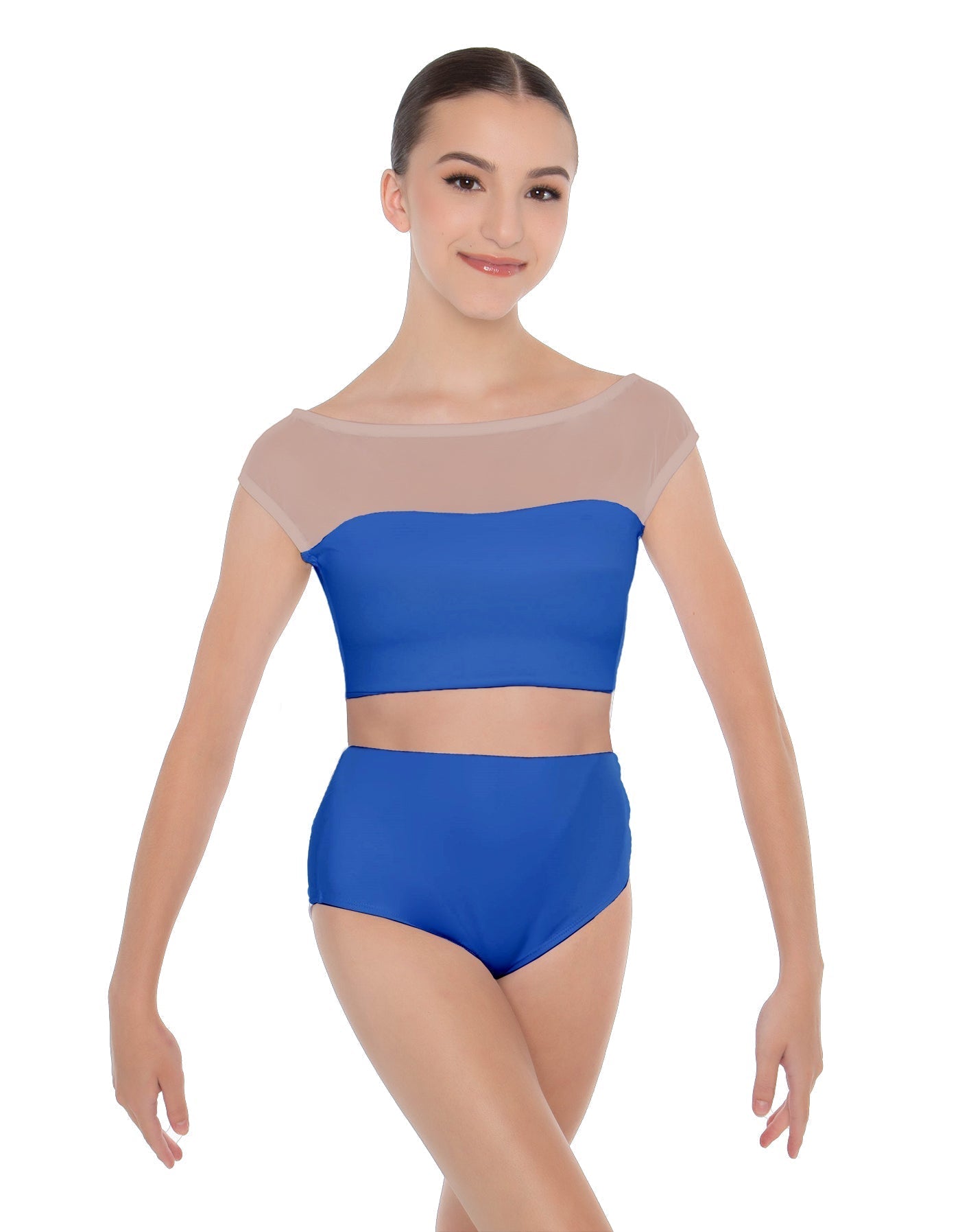 Solid Lycra Posh Crop Top