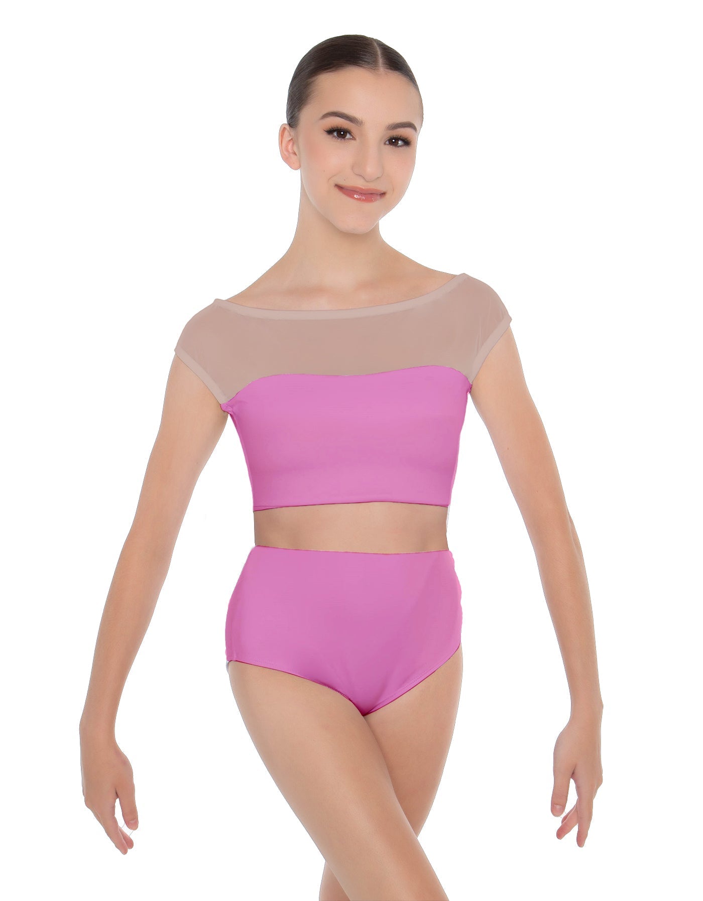 Solid Lycra Posh Crop Top