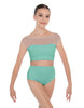 Solid Lycra Posh Crop Top