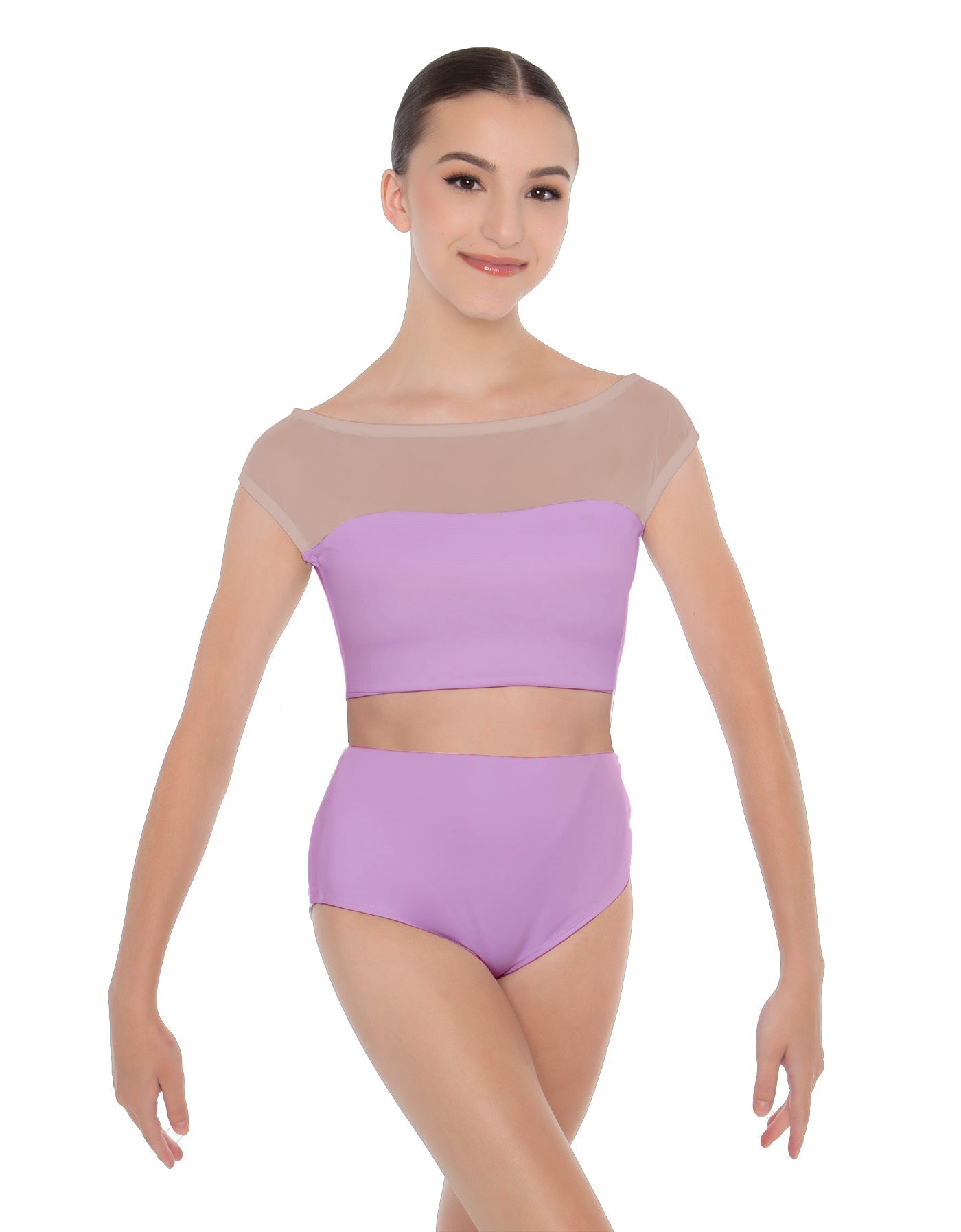 Solid Lycra Posh Crop Top