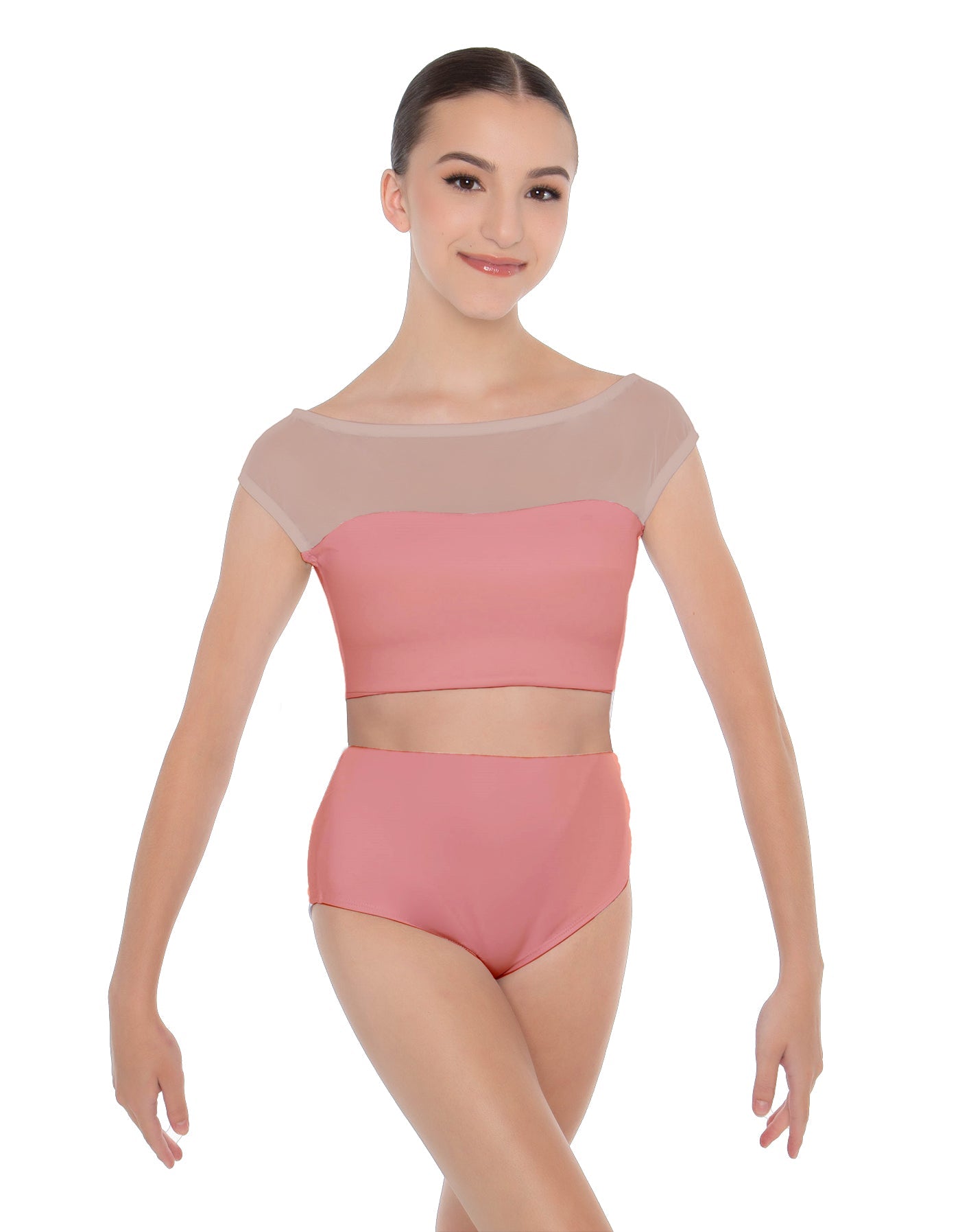 Solid Lycra Posh Crop Top