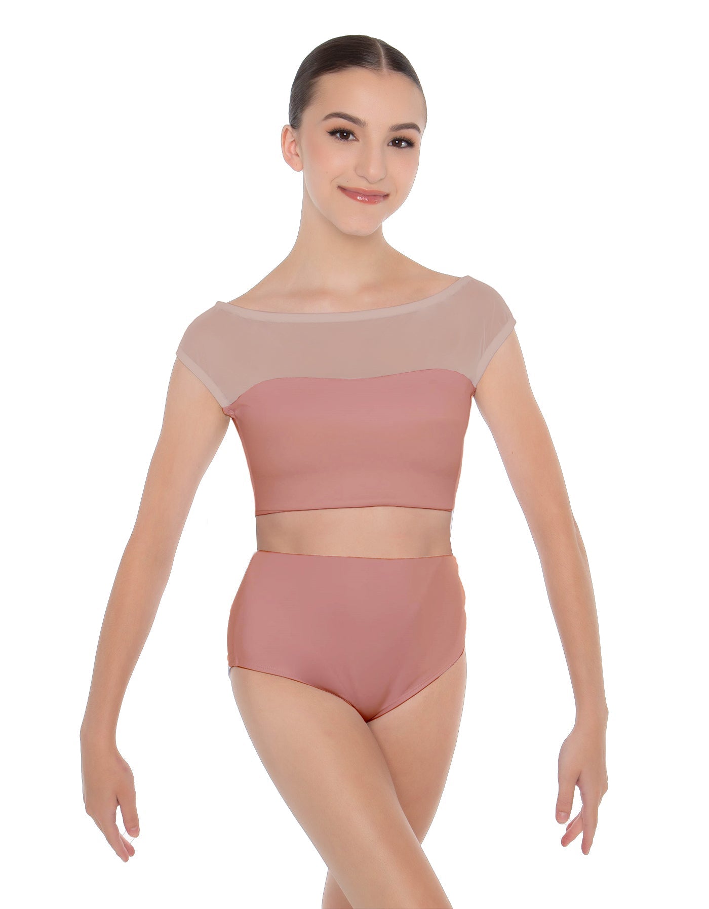 Solid Lycra Posh Crop Top