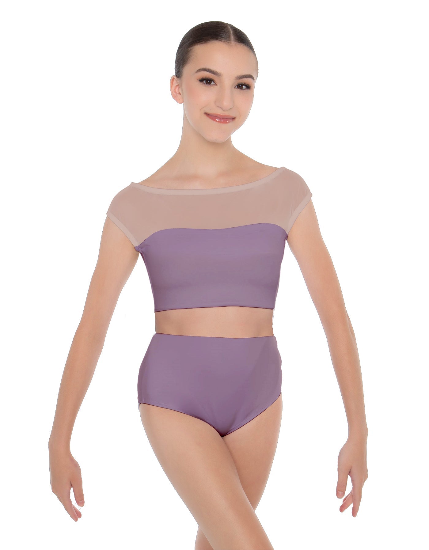 Solid Lycra Posh Crop Top