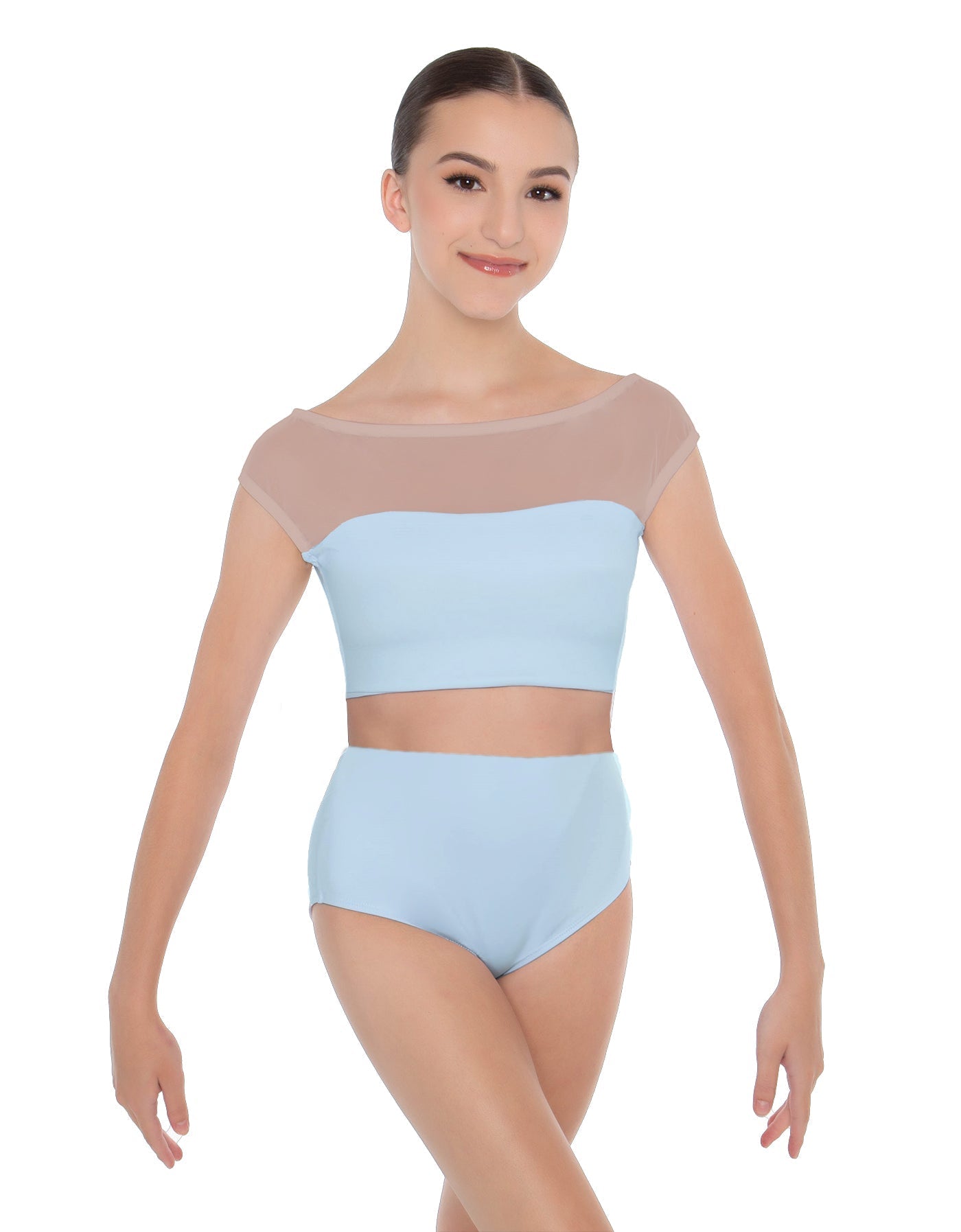 Solid Lycra Posh Crop Top