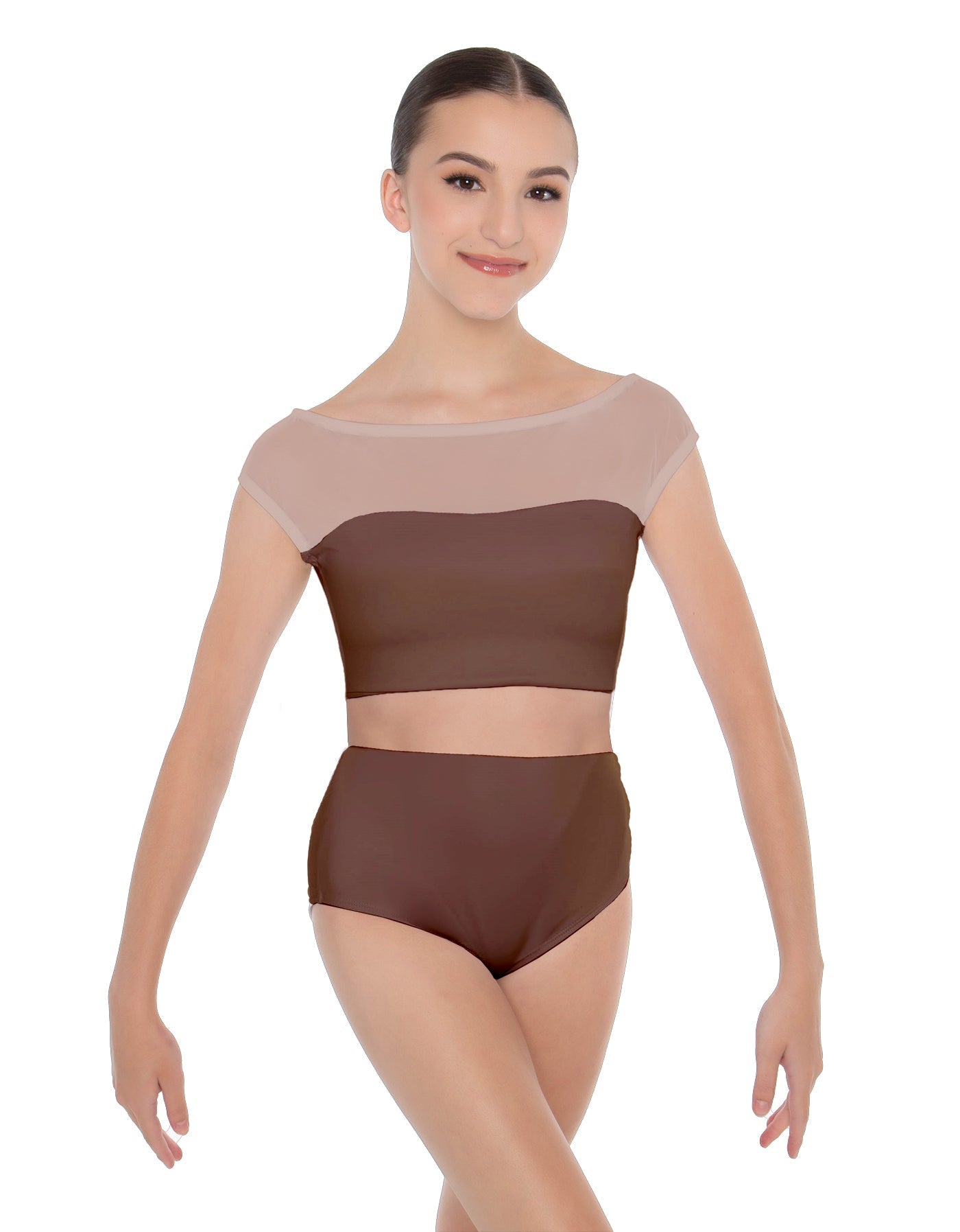 Solid Lycra Posh Crop Top