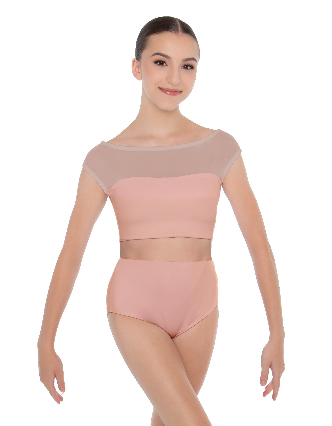 Solid Lycra Posh Crop Top