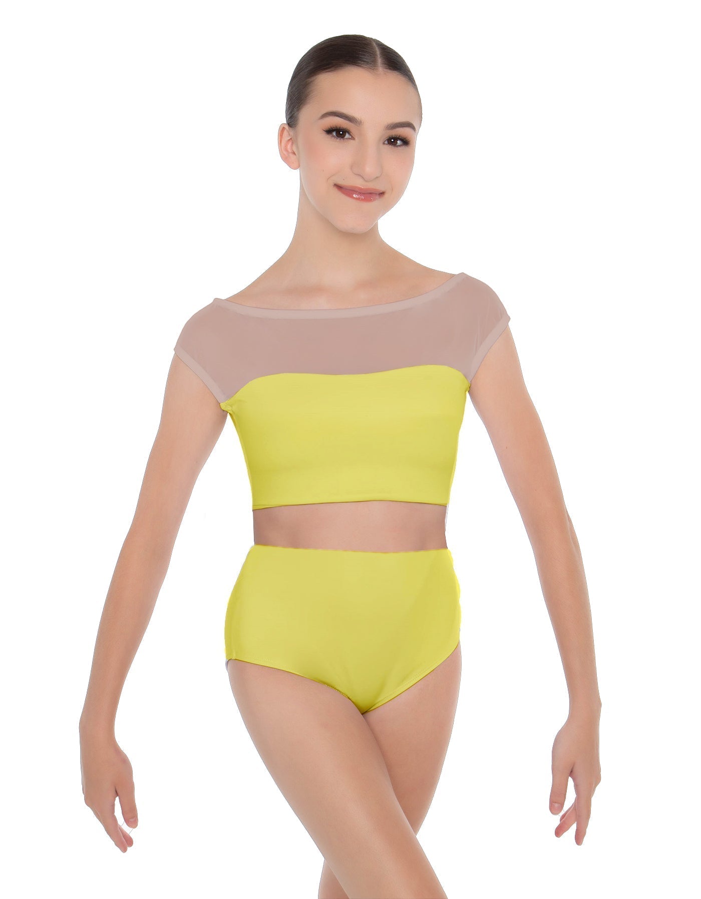 Solid Lycra Posh Crop Top