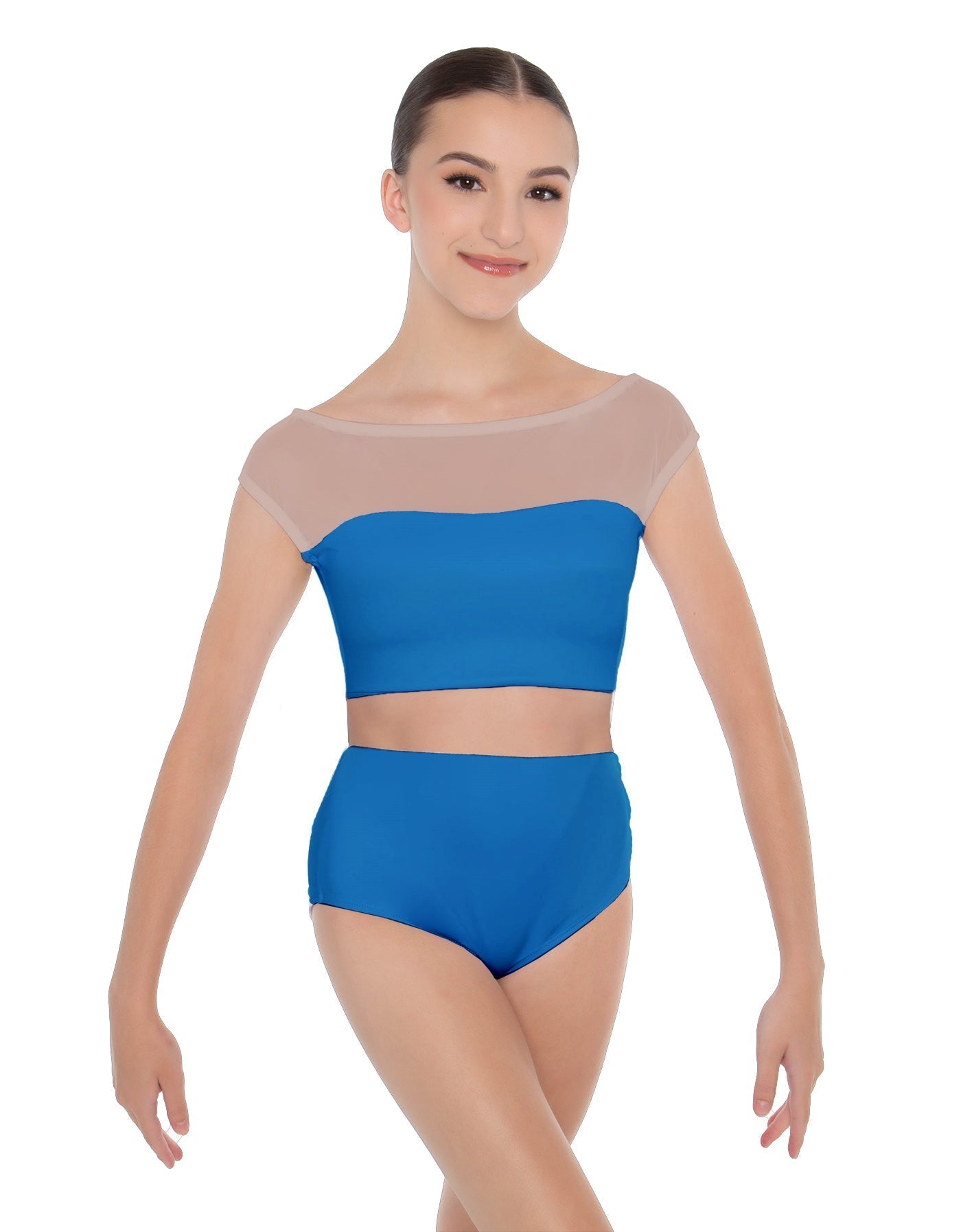 Solid Lycra Posh Crop Top