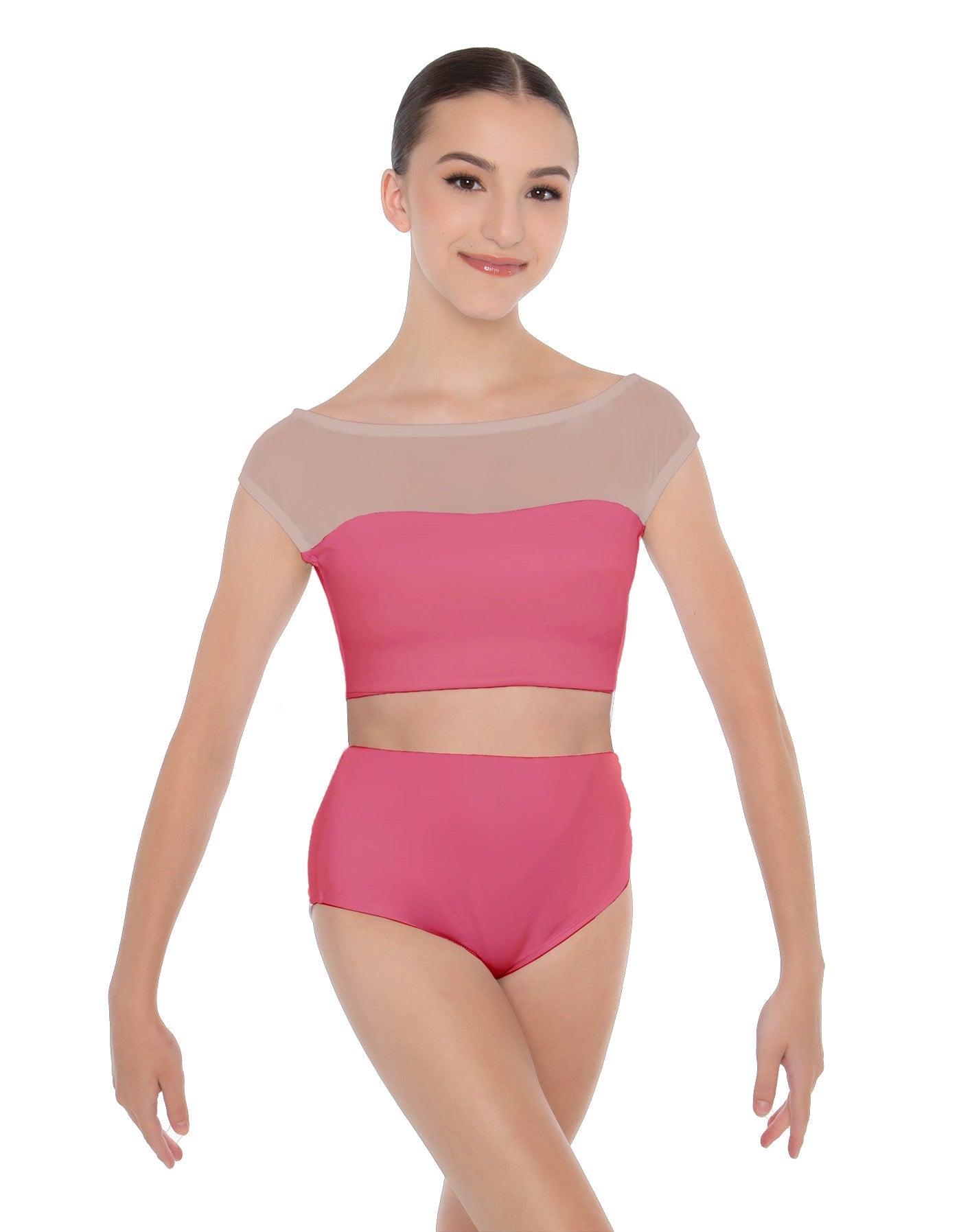 Solid Lycra Posh Crop Top
