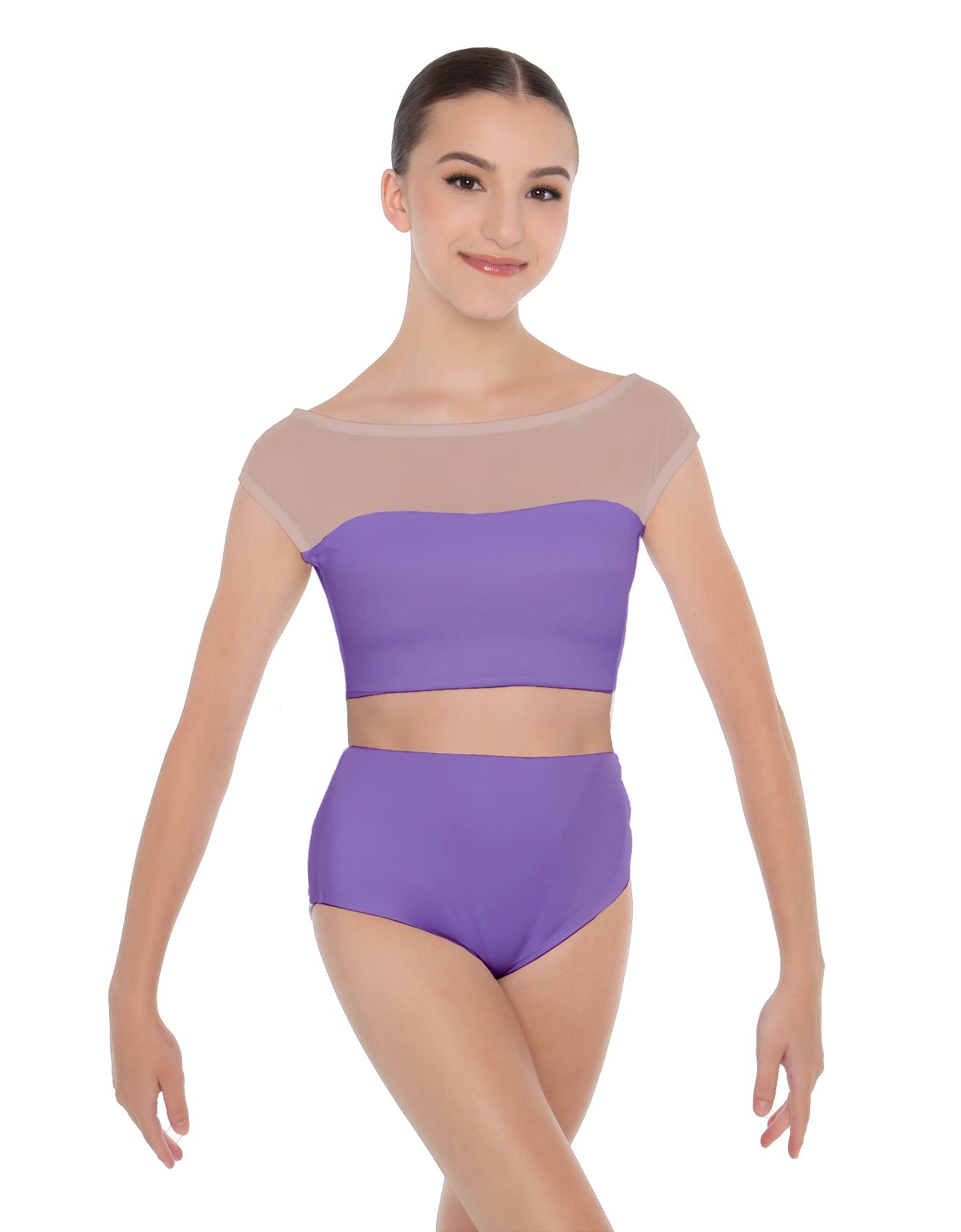 Solid Lycra Posh Crop Top