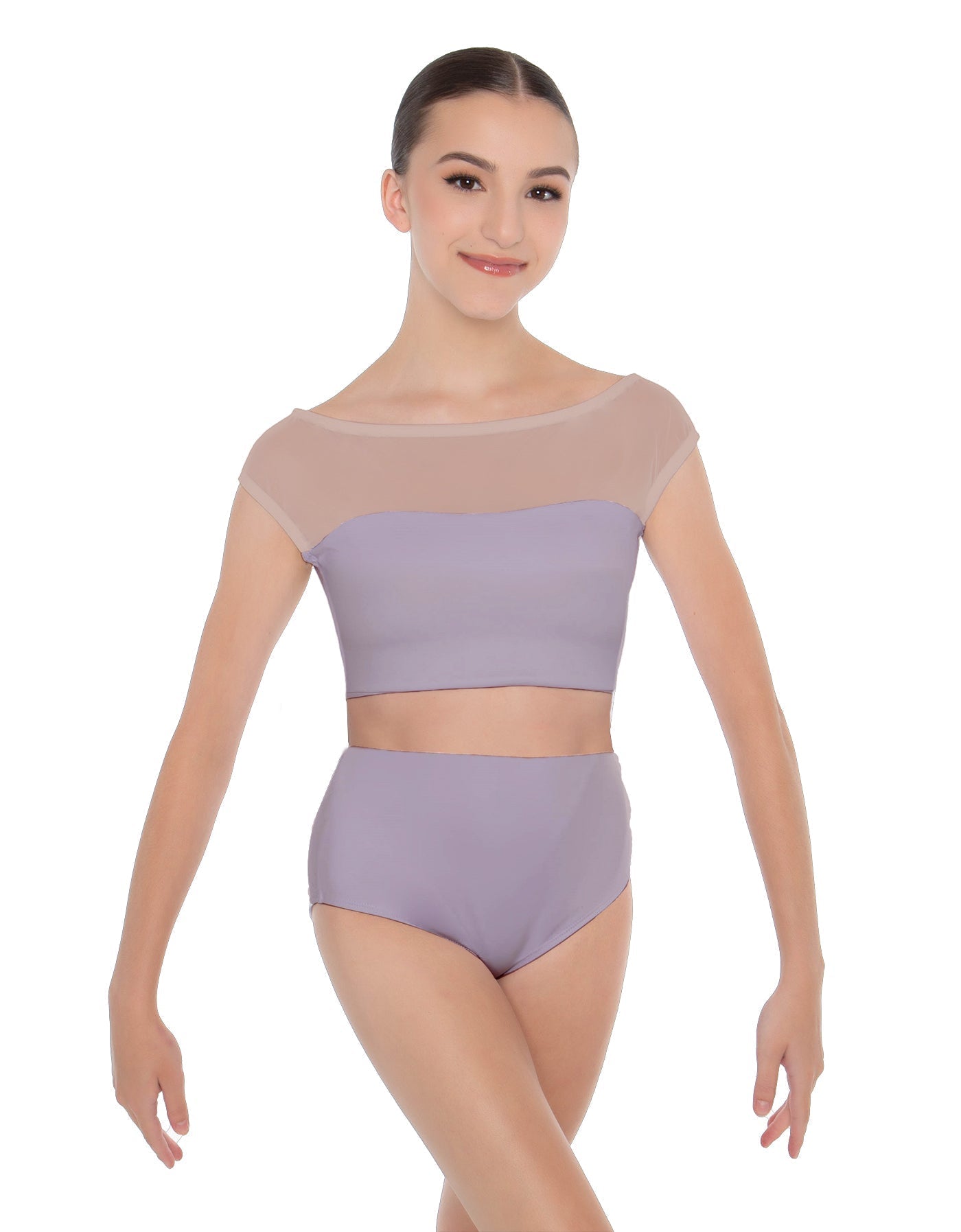 Solid Lycra Posh Crop Top