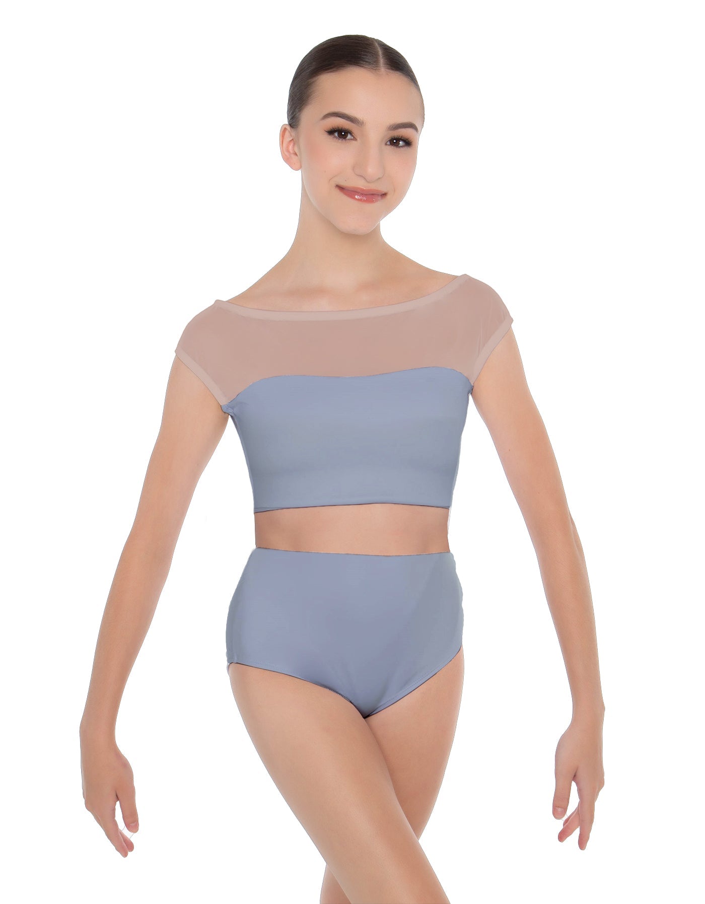 Solid Lycra Posh Crop Top