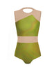 Hologram Defined Leotard Nude Mesh