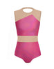 Hologram Defined Leotard Nude Mesh