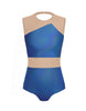 Hologram Defined Leotard Nude Mesh