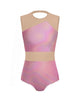 Hologram Defined Leotard Nude Mesh