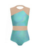 Hologram Defined Leotard Nude Mesh