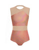Hologram Defined Leotard Nude Mesh