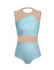 Hologram Defined Leotard Nude Mesh