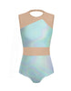 Hologram Defined Leotard Nude Mesh