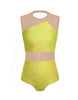 Hologram Defined Leotard Nude Mesh