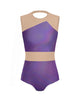 Hologram Defined Leotard Nude Mesh