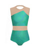 Hologram Defined Leotard Nude Mesh